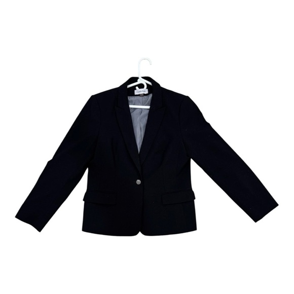 Calvin Klein Women's Black Single-Button Blazer Jacket
Size 14 - Picture 2 of 7
